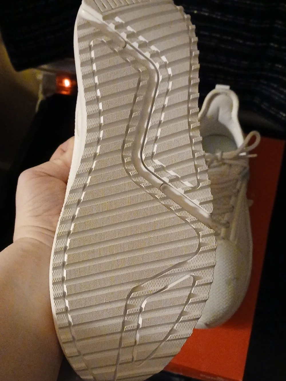 Puma All-White Knit Platform Lace-Up Sneakers